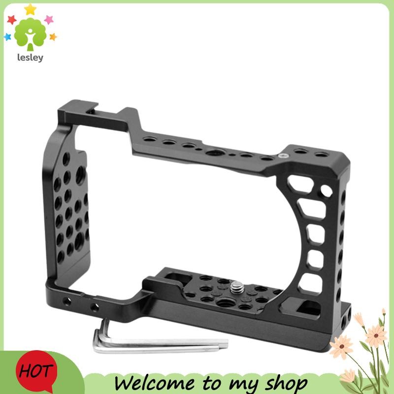 lesleyกรงกล้อง A6000/A6300/A6400/A6500 กรงกล้อง Rig สีดํา