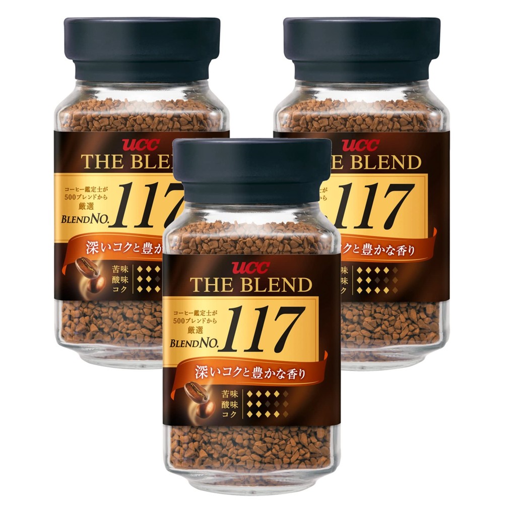 UCC The Blend 117 Bottles 90g Instant Coffee x 3