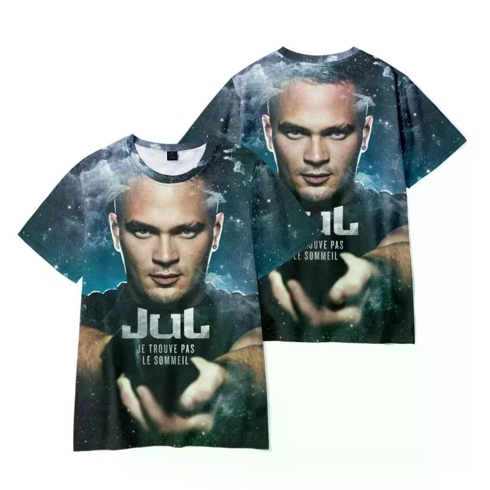 Rapper JuL Cest Pas Des Lol 3D พิมพ์เสื้อยืด Streetwear ผู้ชายผู้หญิงแฟชั่น O-คอขนาดใหญ่ TShirt เสื้