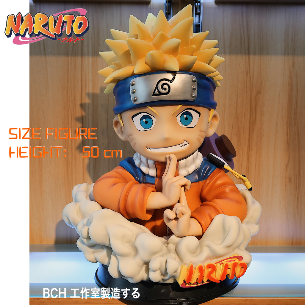 "Super Large Naruto Childhood Naruto Bust Figure gk.
