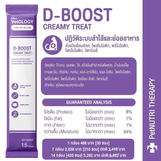 Petheria Vetology ขนมแมวเลียเพื่อสุขภาพ 7 วัน บูสต์ 7 ระบบ ขนาด 15g แบ่งขาย 1 ซอง