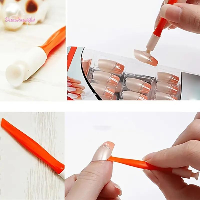 <DBFl-t> 1 ชิ้นมัลติฟังก์ชั่นดูดถ้วยเล็บเครื่องมือเล็บ Aid Unscented เล็บกาว Primer Helper สําหรับใช้งานง่ายใหม่