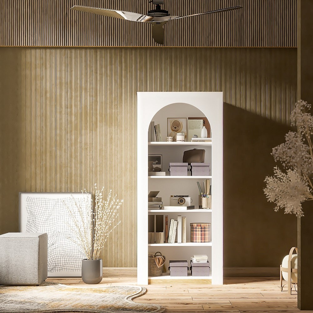 Koncept Furniture ตู้สูง KC-PLAY รุ่น DOMEE สีขาว (80x45x180 ซม.)  แบรนด์ KONCEPT FURNITURE