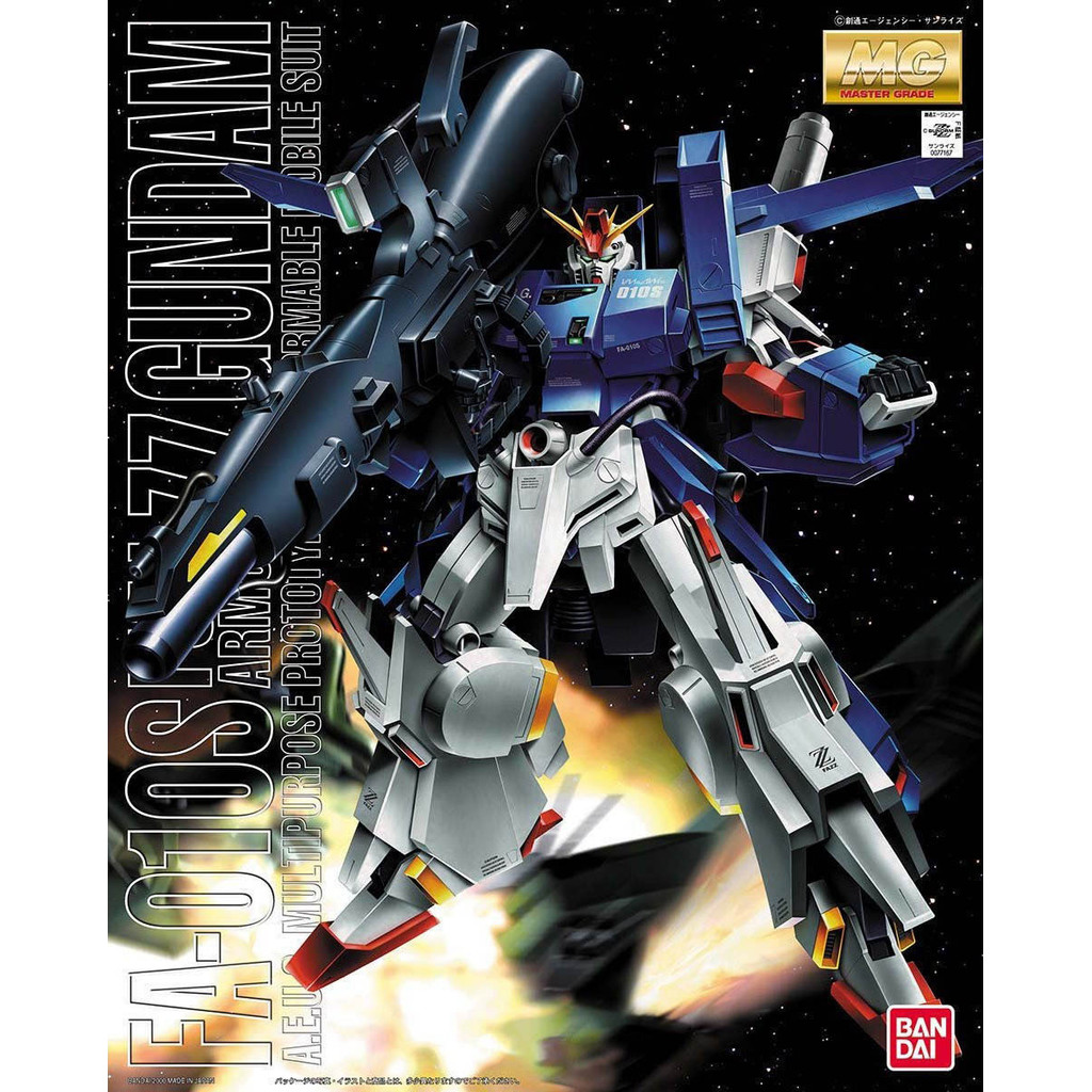GUNDAM MG 1/100 FA-010S ZZ GUNDAM Full Armor FA ZZ Animation สินค้าของสะสมประกอบของขวัญ