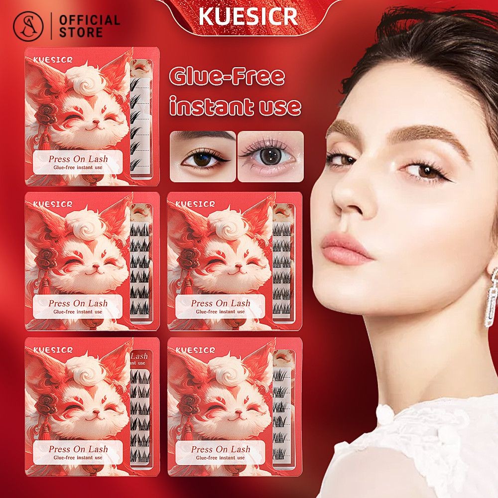 [ซื้อ 1 เอา 1]คูเซอร์ อัพเดทใหม่ขนตาปลอม ค ขด, ใช้ซ้ําได้, ขนตาปลอมไร้กาวแบบมีกาวในตัว 2 กล่อง ชุดสําหรับผู้เริ่มแต่งหน้าประจําวัน