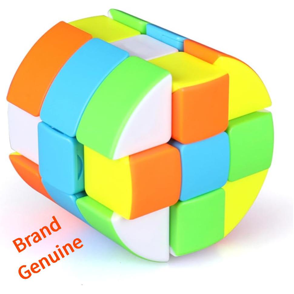 3x3 Barrel Cube, ทรงกระบอก 3x3x3 Speed Cube, ของเล่นปริศนา Cube กระบอกไร้สติ๊กเกอร์