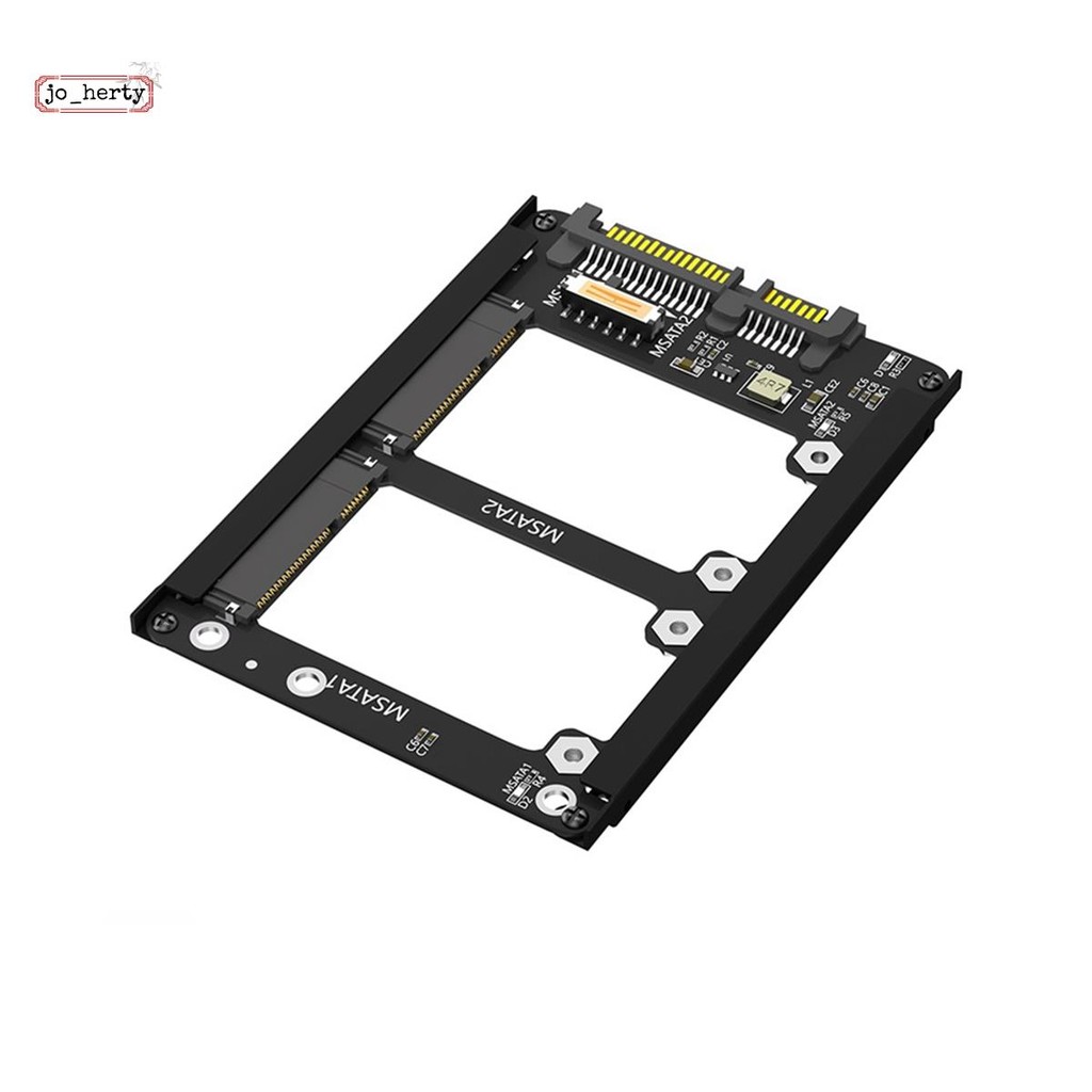 [Promete J]Dual Msata SSD ถึง 2.5 นิ้ว III พร้อมขายึดกรอบ - Retain MSATA SSD As 7 มม. 2.5 นิ้วไดรฟ์ต