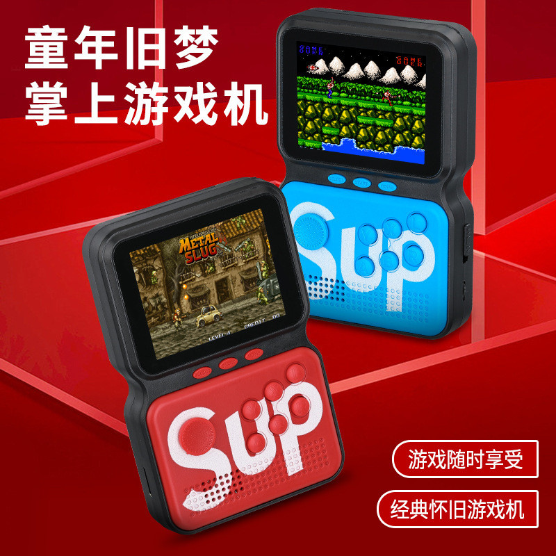 ใหม่ M3 คอนโซลเกมมือถือ Retro Nostalgic SUP Mini 900-in-1 King of Fighters จอยสติ๊ก 16 บิตเกมคอนโซล