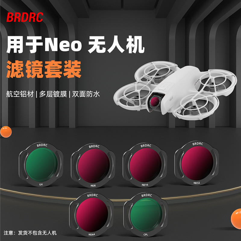 BRDRC เหมาะสําหรับ DJI Neo Filter ND ND Filter UV กระจกป้องกันมือถือ Drone CPL Polarizer อุปกรณ์เสริ