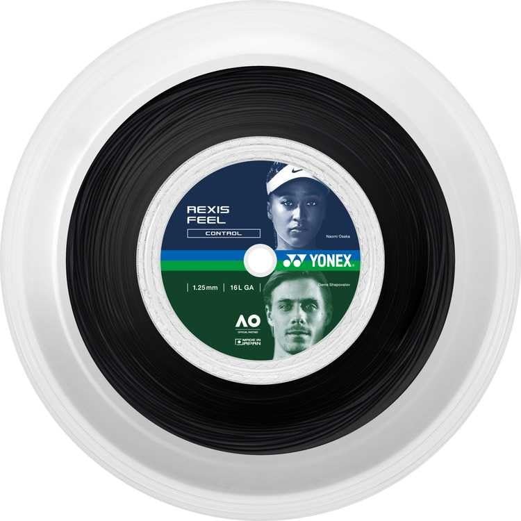 YONEX Hard Tennis String Gut Lexis Feel 125 200m Black (007) 1.25mm TRFL125R2
