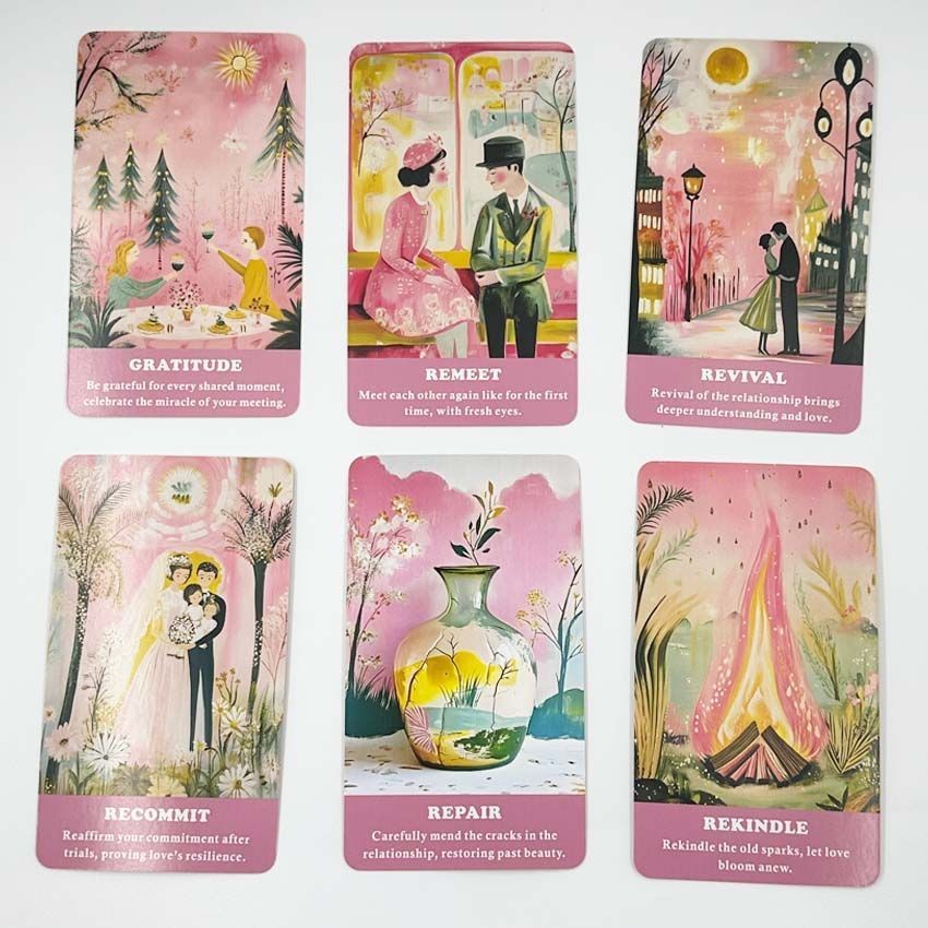 Deep Love Oralce Cards Deep Love Oralce Cards Deep Love Oralce Cards Heaven and Earth Cover 12X7cm E