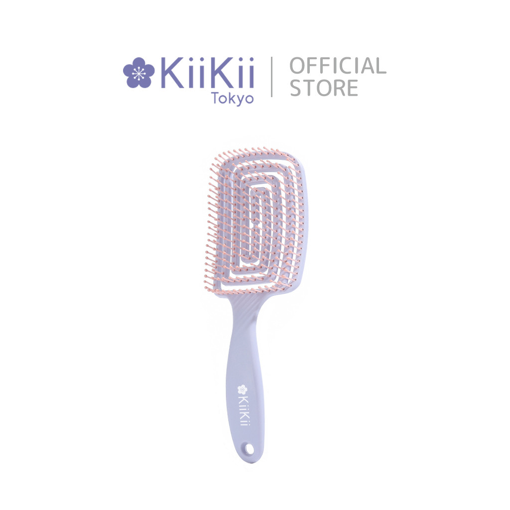 KiiKii หวี หวีผม หวีกระดูก หวีนวดผม โค้งรับศีรษะ ช่วยเกล้าผม  การออกแบบที่กลวง ไม่กินผม