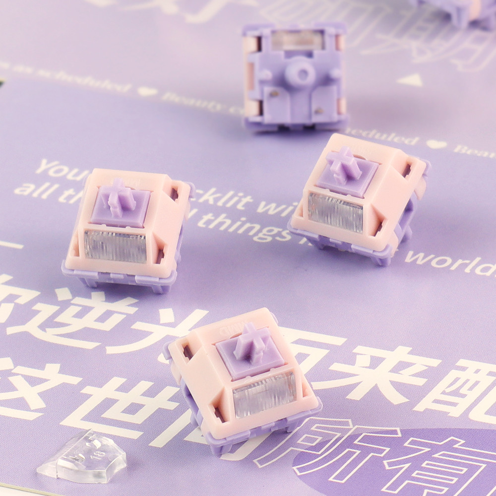 MMD Princess Switch V4 Linear RGB SMD 5pin 28g - 62g for mechanical keyboard PC PA66 LY HIFI LY Fact