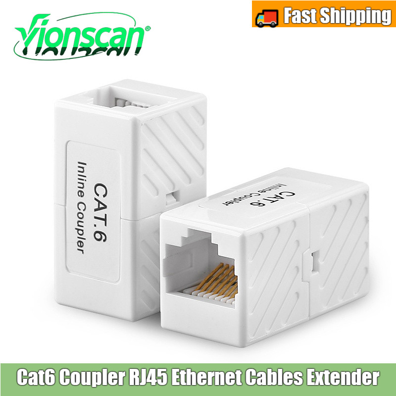 Vionscan Cat6 Coupler RJ45, Ethernet Coupler,สายอีเธอร์เน็ต Extender Connecter สําหรับ Cat6/Cat5