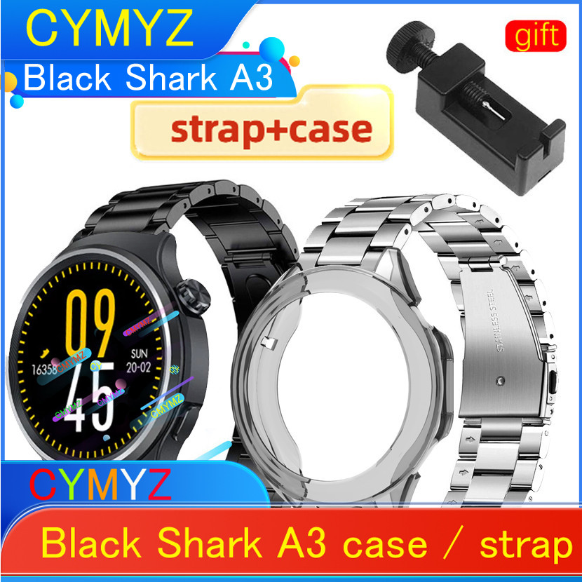 เคส Black Shark A3 ฟิล์มกันรอยหน้าจอ สาย Black Shark A3 สายโลหะ สายสแตนเลส สายรัดข้อมือกีฬา