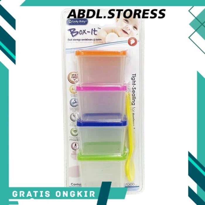 Lucky Baby Stack U ภาชนะเก็บอาหารเรียบร้อย LB0084