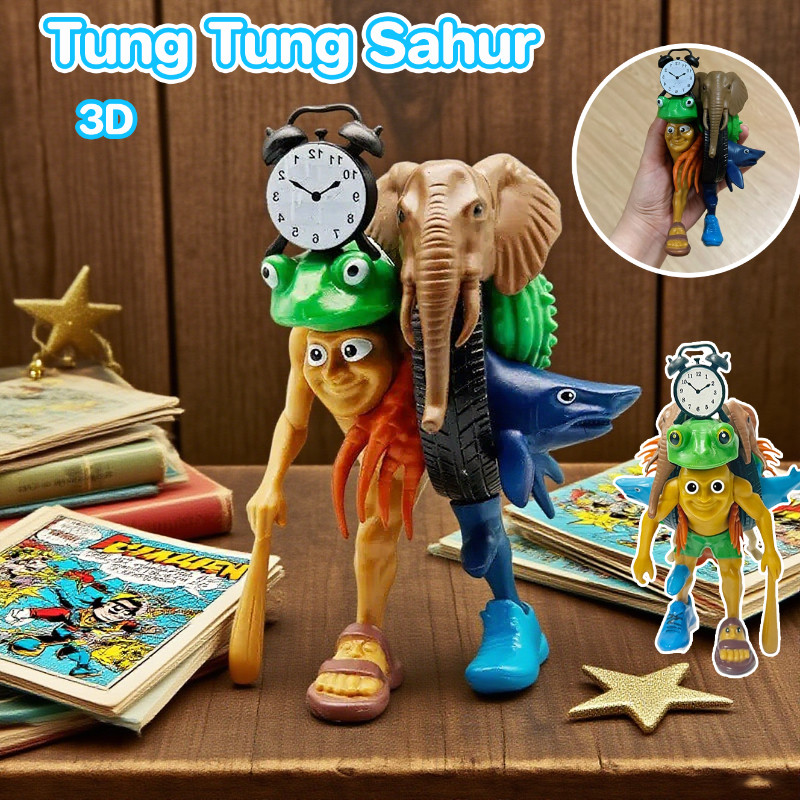 COD Tung Tung Sahur / Tralalero Tralala  รุ่นอัปเกรดผสาน 3D ทุงทุง เครื่องประดับตุ๊กตา ของประดับบนโต
