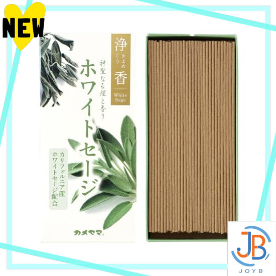 Direct From Japan Kameyama Pure Incense White Sage approx. 70g approx. 170 sticks Incense Purificati