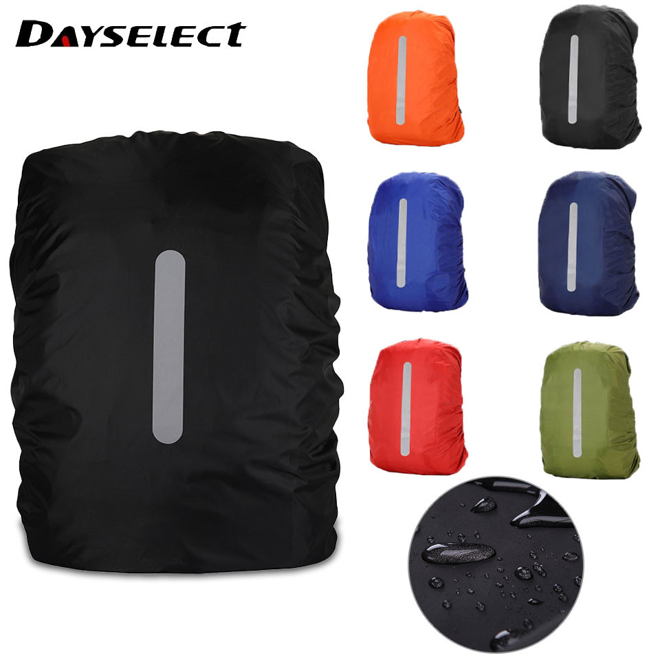 25/35/45/60L กระเป๋าเป้สะพายหลังกันน้ํากันฝุ่น Dirt-proof สะท้อนแสง Raincover Sport Camping Bag