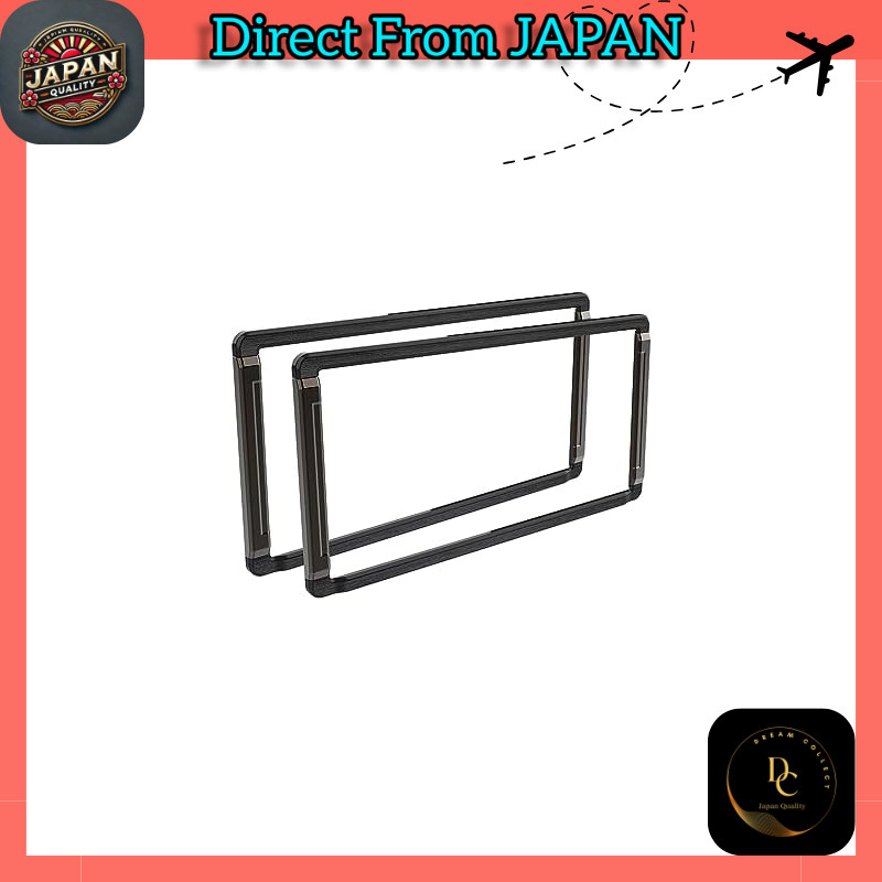 Tsuchiya Yac Car Interior Accessories Number Frame Set Tight Black 390mm×205mm×25mm PF-399