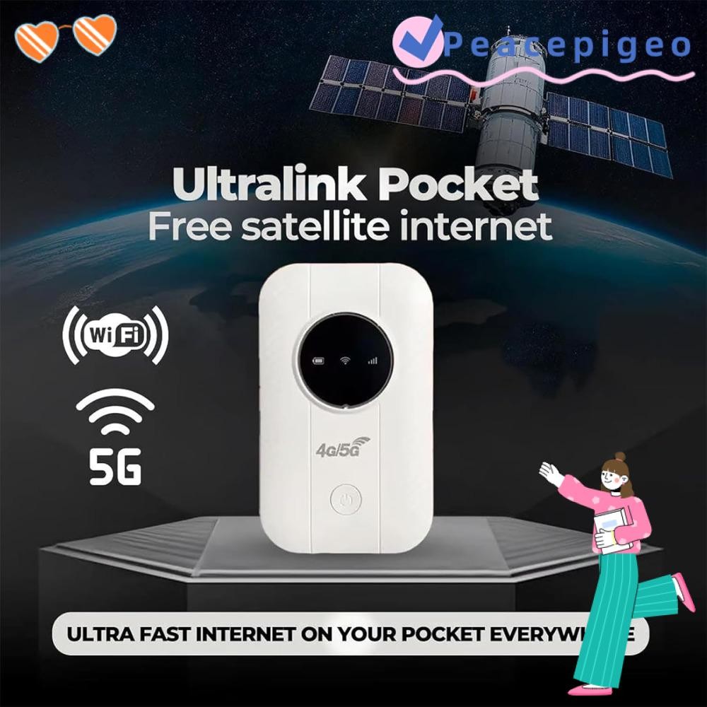 PEACEPIGEO Pocket Mobile Hotspot, USB Powered 300Mbps 4/5G Portable Router, Asian/European version P