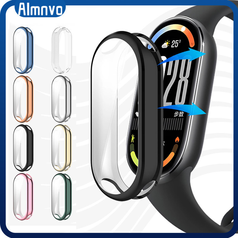 กรณีฝาครอบ TPU อ่อนสำหรับ for Xiaomi Mi Band 10 กีฬาป้องกันหน้าจอ อุปกรณ์เสริมป้องกันกันชนสำหรับ for Miband 10 NFC