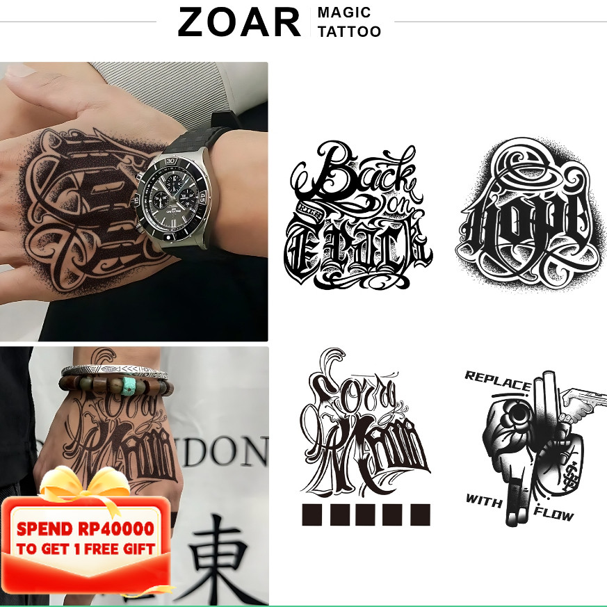 ZOAR Y57 สติ๊กเกอร์รอยสักชั่วคราว