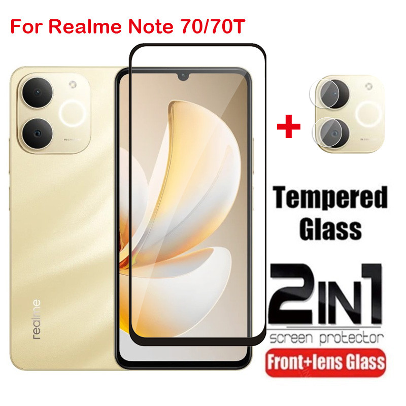 ป้องกันหน้าจอสําหรับRealme Note 70 80 70T Note70T Note70 60X 5G 60x 4G 2025 คลุมทั้งหมดกระจกนิรภัยใสHDป้องกันรอยขีดข่วนฟิล์ม