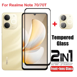 ป้องกันหน้าจอสําหรับRealme Note 70 80 70T Note70T Note70 60X 5G 60x 4G 2025 คลุมทั้งหมดกระจกนิรภัยใสHDป้องกันรอยขีดข่วนฟิล์ม