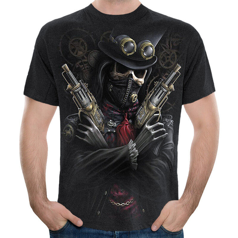 MENS Gothic Skull 3D Graph