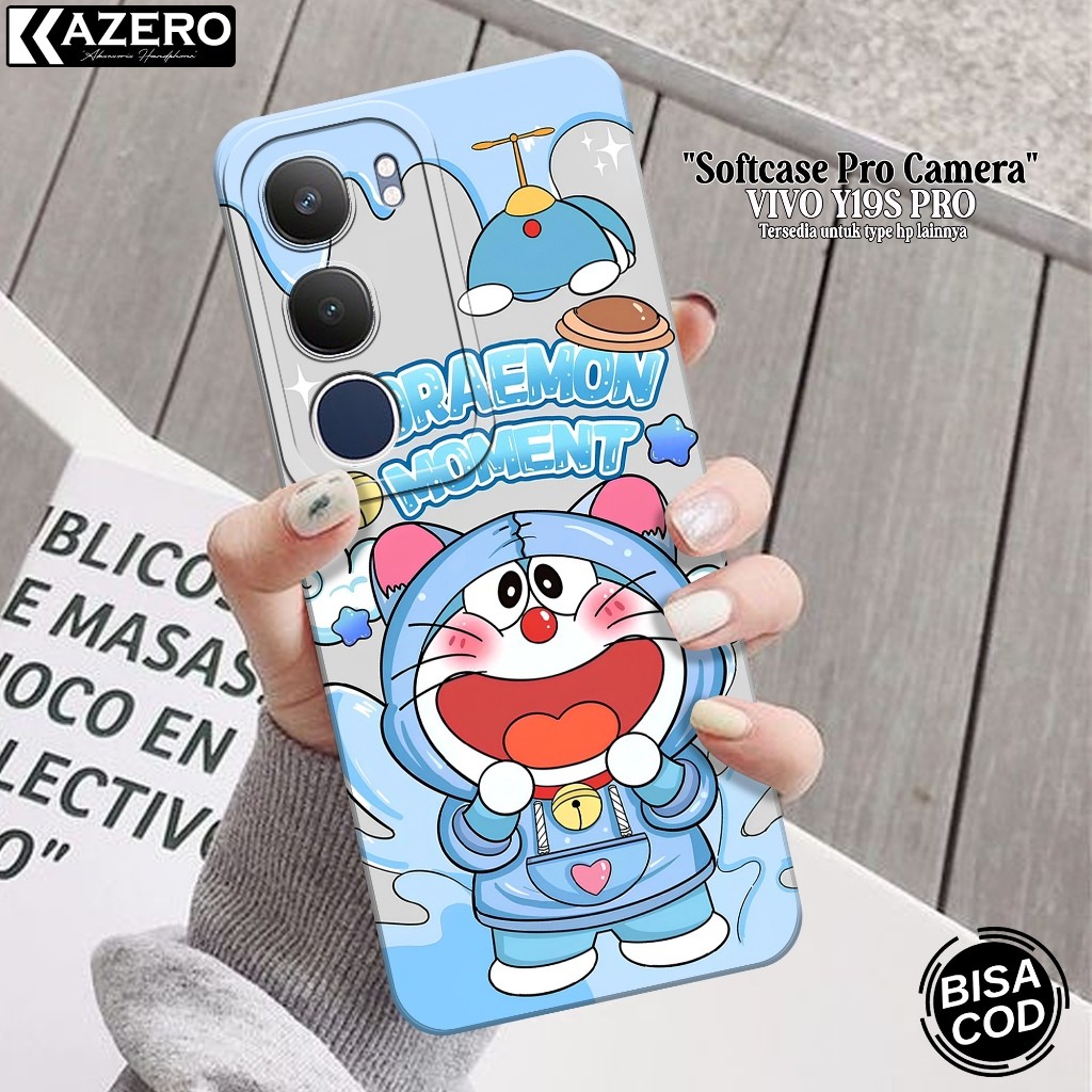 KAZERO - เคสโทรศัพท์ VIVO Y19S PRO - เคสการ์ตูนแฟชั่น - กล้อง Pro - VIVO Y19S PRO Softcase - เคส VIV