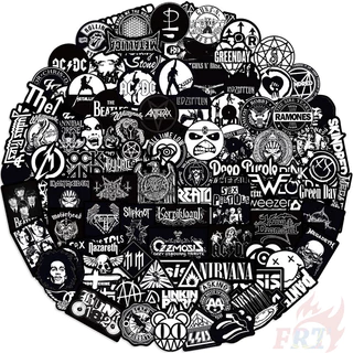 100ชิ้น/เซ็ต ❉ วงร็อครวม . Rocknrol Art Series 04 สติ๊กเกอร์สีดําคลาสสิก ❉ Diy แฟชั่นสติ๊กเกอร์ Doodle กันน้ํา