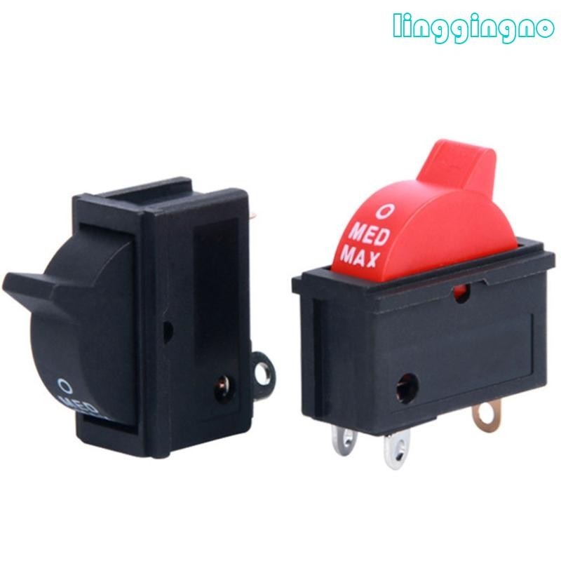 Rr เครื่องเป่าผม Rocker สวิทช์ 3 ขา 3 ตําแหน่ง SPST Toggle สวิทช์ Hull Shape Snap-in สวิทช์ Flame-retardant Shel