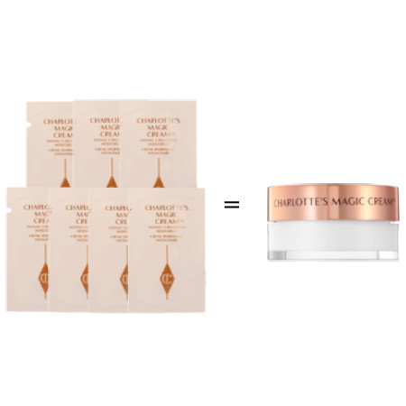Charlotte Tilbury แบบแพ็ค Charlotte's Magic Cream 1ml สดใส เปล่งประกาย