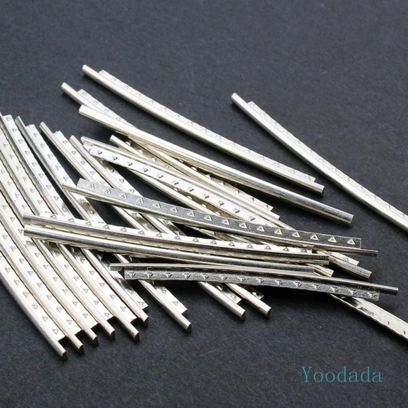 Yoo ชุดสายเฟรตกีตาร์ สเตนเลส 2.7 มม. อุปกรณ์เสริม แบบเปลี่ยน สําหรับกีตาร์ 24 ชิ้น