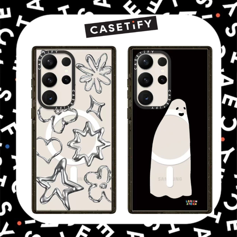 Casify Chrome Doodles เคสโทรศัพท์สําหรับ Samsung Galaxy S24 Ultra / Galaxy S23 Ultra / Galaxy S22 Ul