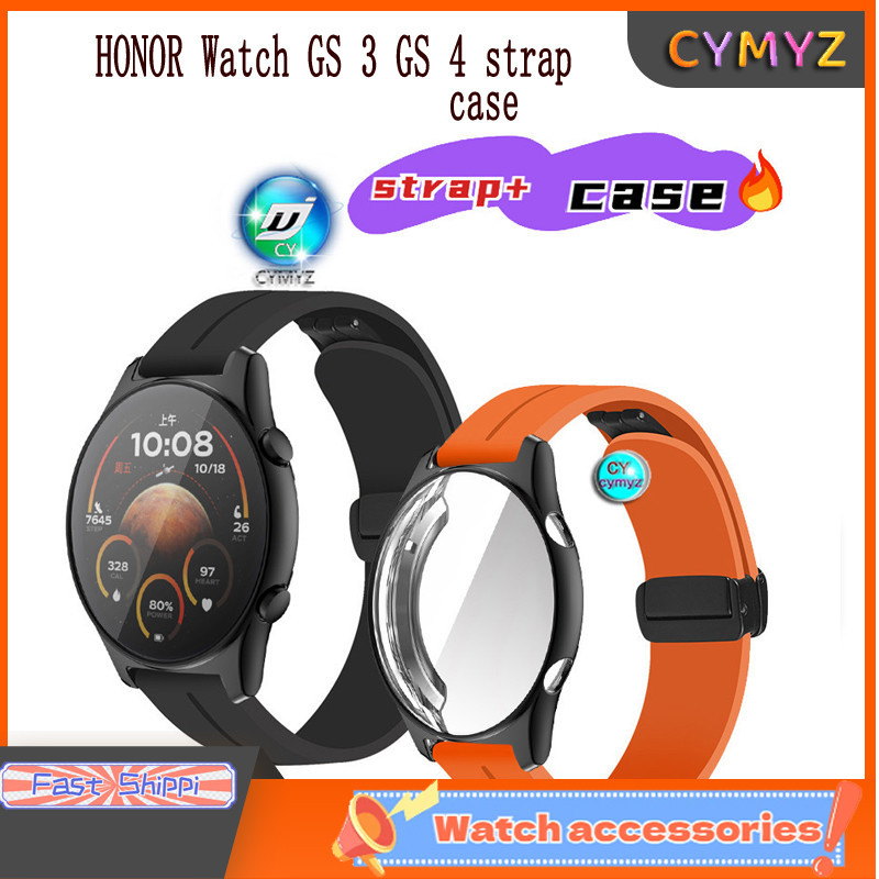 HONOR Watch GS 3 GS3 GS4 สายเคสป้องกัน สายซิลิโคน HONOR Watch GS3 GS4 สายกีฬา HONOR Watch GS3 GS4 สา