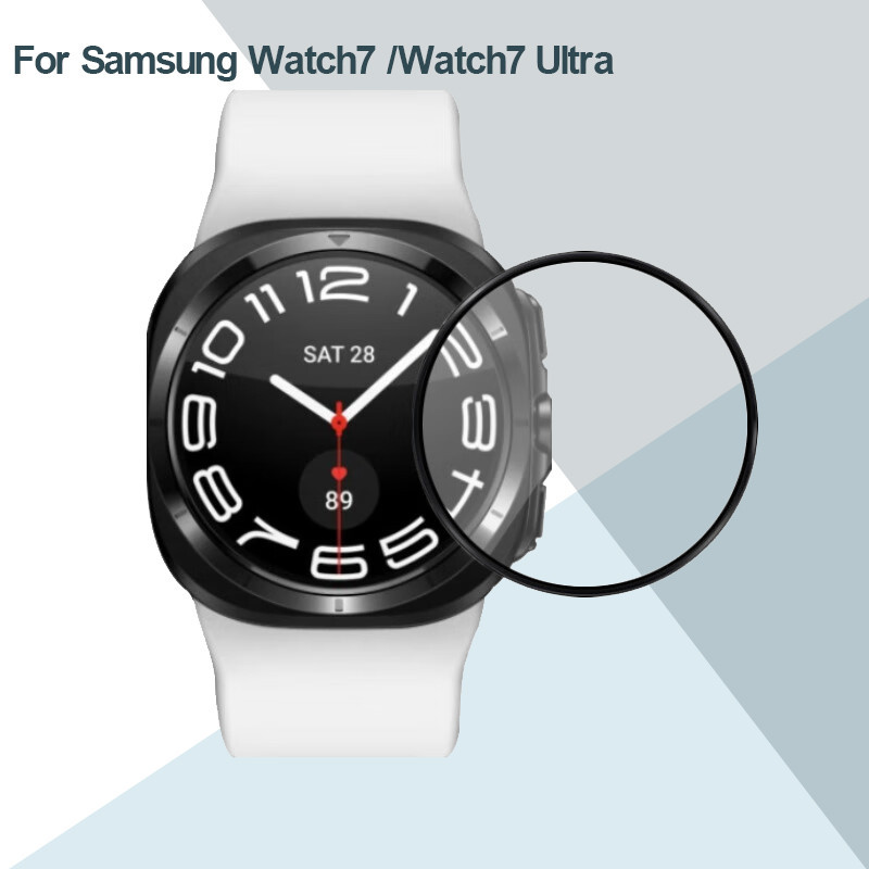 Samsung Watch7 WatchFE WatchUltra 7Ultra Full Cover HD Black Edge ฟิล์มกระจกนิรภัยสําหรับ Samsung Wa