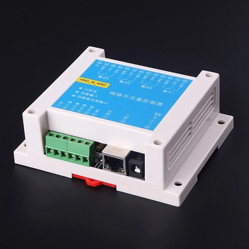 ❂4 input and 4 output network switch quantity Ethernet relay switch quantity transparent transmissio