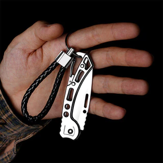 มีดพับพกพา มีดพับเดินป่า สแตนเลส Outdoor Folding Knifeป้องกันตัว