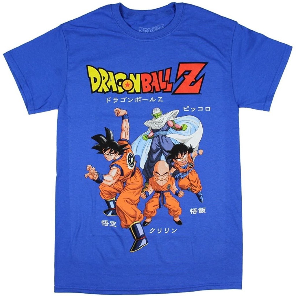 เสื้อยืดผู้ชาย Dragonball Z Licensed Graphic T-Shi สีดำ ธรรมดา เสื้อกีฬา ใส่สบายๆ ใส่เดินทาง