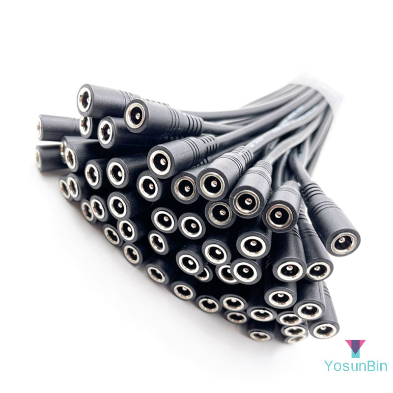 YosunBin] 10 ชิ้น 5.5x2.1 ปลั๊กตัวผู้หรือหญิงสายขั้วต่อสายไฟสําหรับ 3528 5050 LED Strip Light ใหม่