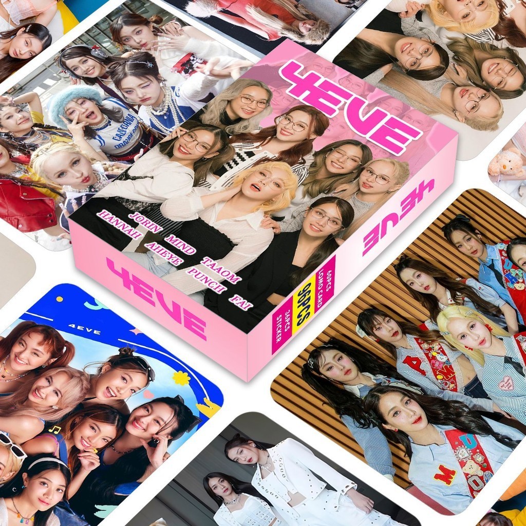 4eve สติ๊กเกอร์การ์ด Lomo Photocard 96 ชิ้น/กล่อง