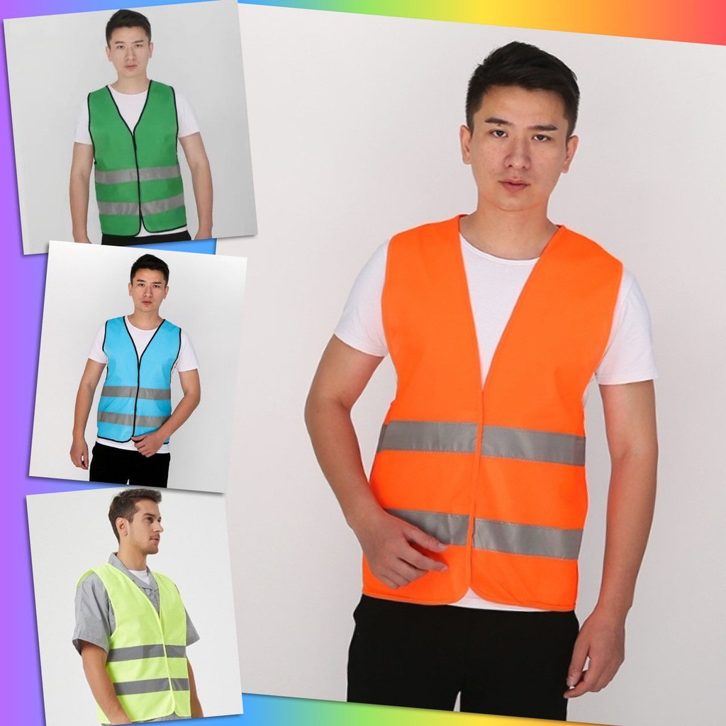 🚀 เสื้อสะท้อนแสง เสื้อกัํกสะท้อนแสง เสื้อจราจร งานก่อสร้าง Reflective Safety Vest ความปลอดภัย ทำงาน ออกไซต์งาน 🚀