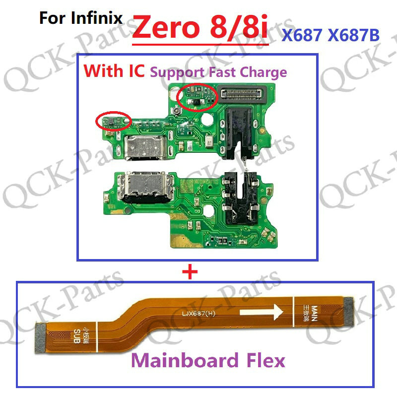 สําหรับ Infinix Zero 8 8i X687 X687B (พร้อม IC รองรับ Fast Charge) Charger แท่นชาร์จพอร์ตขั้วต่อ Fle