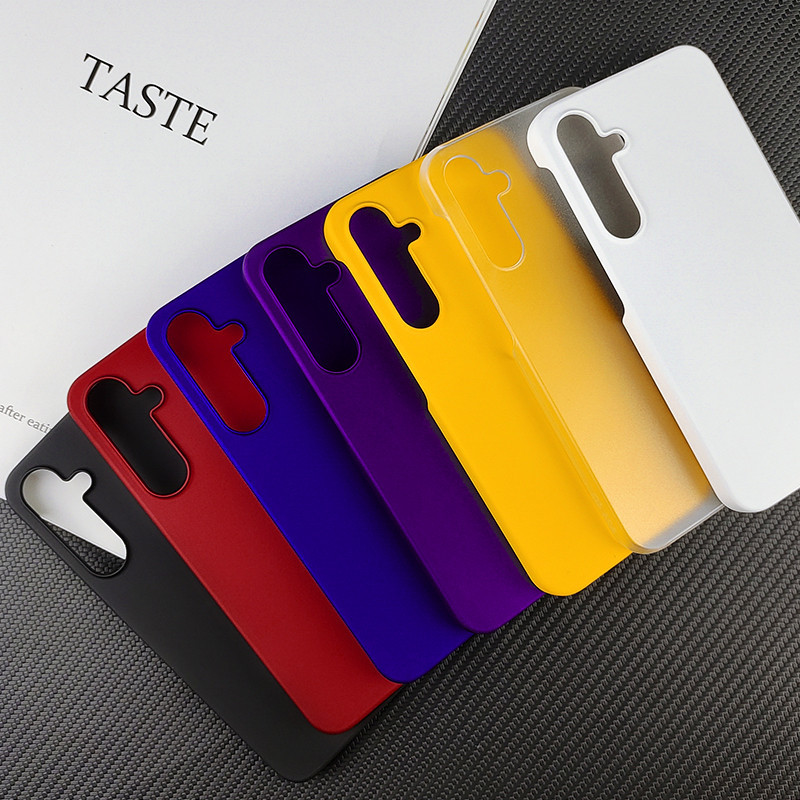 SAMSUNG Simple Ultra-thin Matte Hardเคสโทรศัพท์สําหรับSamsung Galaxy A55 A54 A35 A25 A15 A34 A24 A14 PCกลับกรณีฝาครอบกรณี