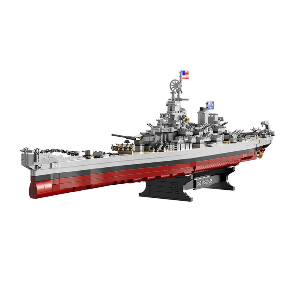 Mytopshop 2228PCS MOC IOWA Class USS Missouri Battleship Model ของเล่นเพื่อการศึกษา Building Block อ