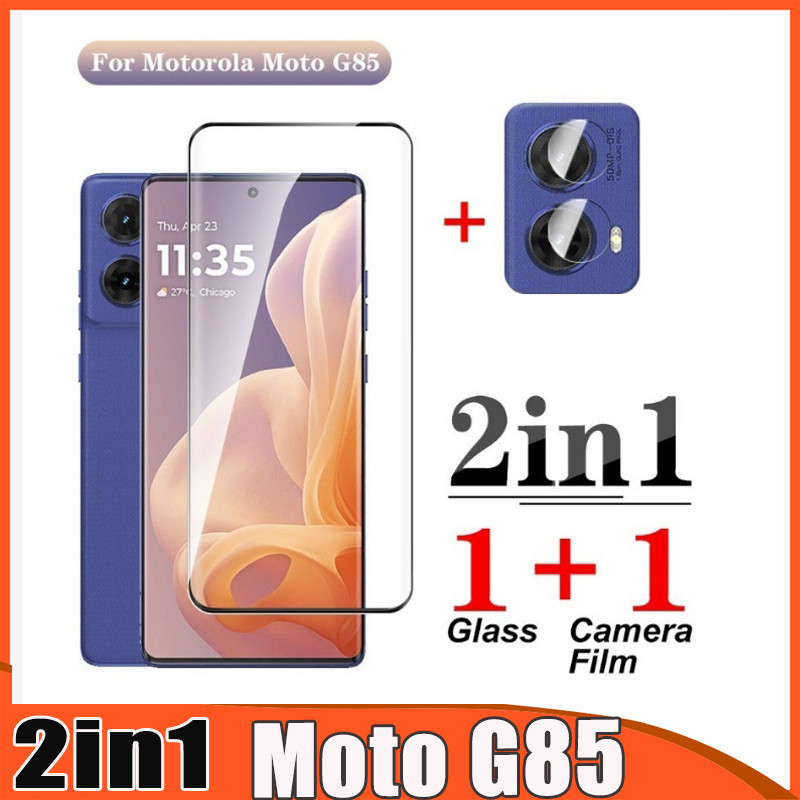 Moto G85 กระจกนิรภัยสําหรับ Motorola Moto E14 G04s G04 G24 Power G34 G84 G54 G53Y G14 G73 G13 G23 G53 Edge 50 Pro Ultra Fusion Full Coverage Screen Protector ฟิล์มกระจกนิรภัย