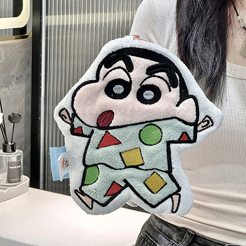ผ้าเช็ดมือเครยอนชินจังน่ารักสนุกแขวนผ้าเช็ดหน้าดูดซับการ์ตูนผ้าขนหนูแขวน - รูปที่ 6