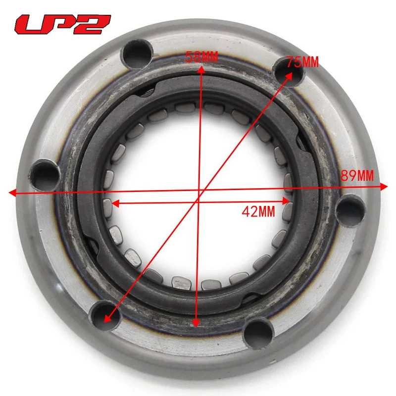 มอเตอร์สตาร์ทรถจักรยานยนต์ One Way คลัทช์สําหรับ Yamaha YBR250 XG250 TRICKER XT250 R6 YZF600 YFM250R